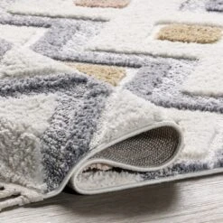 Kirsty Colorful Checkers Kids Tassel Area Rug -Nuloom GUEST 0221bc7c 1fff 406e b17a 94c95ba40ea9