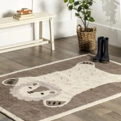 NuLOOM Reika Lion Cub Machine Washable Kids Area Rug -Nuloom GUEST 02e54235 bcba 4968 a0f7 2e0a084dec71