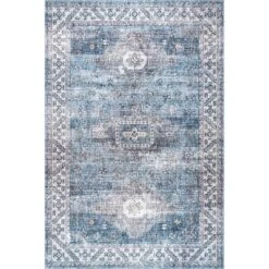 NuLOOM Eva Machine Washable Vintage Faded Medallion Area Rug 27 NuLOOM Eva Machine Washable Vintage Faded Medallion Area Rug -Nuloom GUEST 045956e1 2b01 4ed7 8168 c83ce0d7f028