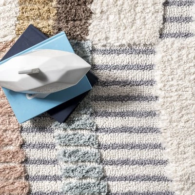 NuLOOM Steffi Striped Waves Kids Tasseled Area Rug 5 NuLOOM Steffi Striped Waves Kids Tasseled Area Rug - Image 5