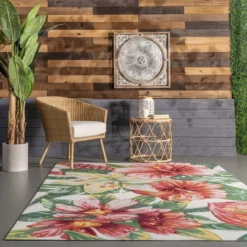 NuLOOM Contemporary Floral Sabrina Indoor/Outdoor Patio Area Rug -Nuloom GUEST 06faa8ed 2d89 48c0 b523 9db075c1296d