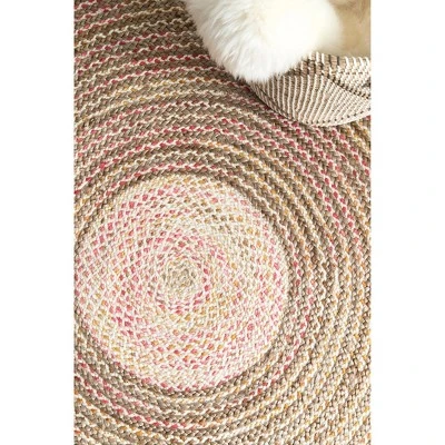 NuLOOM Braided Draya Jute Area Rug 3 NuLOOM Braided Draya Jute Area Rug - Image 3