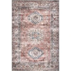 NuLOOM Desna Machine Washable Faded Vintage Area Rug -Nuloom GUEST 0829ddd5 c71f 416c 87f1 8bc9cfad8ec9