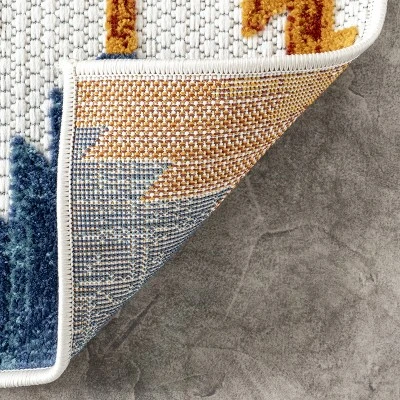 NuLOOM Marcela Geometric Indoor/Outdoor Patio Area Rug 6 NuLOOM Marcela Geometric Indoor/Outdoor Patio Area Rug - Image 6