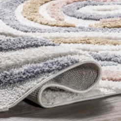 NuLOOM Adette Abstract Swirl Kids Tassel Area Rug -Nuloom GUEST 0e046a76 82c7 47d5 98b1 21eaba935e3c