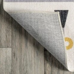 NuLOOM Carmina City Streets Machine Washable Kids Area Rug 7' X 9' In White Multi -Nuloom GUEST 0ead0d2f 8962 48c9 90f8 93dae1b3af05 1