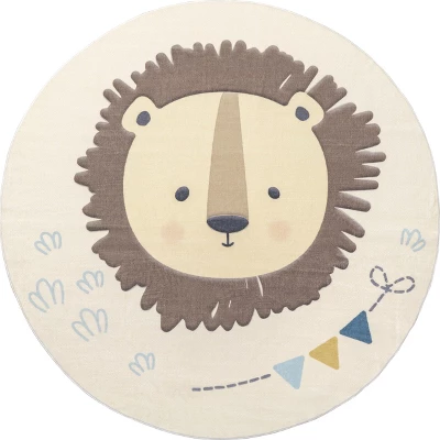 NuLOOM Ellia Cheerful Lion Machine Washable Kids Area Rug 9 NuLOOM Ellia Cheerful Lion Machine Washable Kids Area Rug - Image 9
