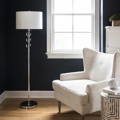 NuLOOM Branson 62" Crystal Floor Lamp Lighting - Silver 62" H X 16" W X 16" D 4 NuLOOM Branson 62" Crystal Floor Lamp Lighting - Silver 62" H X 16" W X 16" D - Image 4