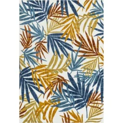 NuLOOM Flor Multi Tropical Leaves Indoor/Outdoor Patio Area Rug -Nuloom GUEST 114e4202 2870 4422 b5aa 895bfc3ed6fa
