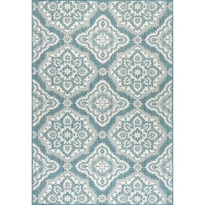 NuLOOM Arna Floral Indoor And Outdoor Area Rug 9 NuLOOM Arna Floral Indoor And Outdoor Area Rug - Image 9