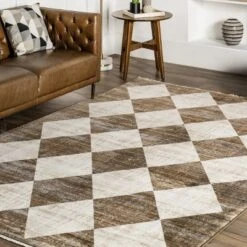 Meline Checkered Fringe Area Rug -Nuloom GUEST 14cf08ea 2566 4807 a237 73bd168079c1
