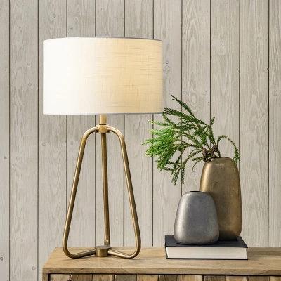 NuLOOM Captiva 26" Metal Table Lamp Lighting - Brass 25.5" H X 14" W X 14" D 1 NuLOOM Captiva 26" Metal Table Lamp Lighting - Brass 25.5" H X 14" W X 14" D