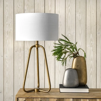 NuLOOM Captiva 26" Metal Table Lamp Lighting - Brass 25.5" H X 14" W X 14" D 4 NuLOOM Captiva 26" Metal Table Lamp Lighting - Brass 25.5" H X 14" W X 14" D - Image 4