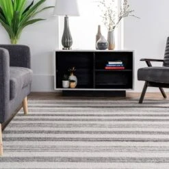 2'6"x6' Striped Kelsi Runner Rug Gray - NuLOOM -Nuloom GUEST 19a8a64f 306c 483b 86fc a40c32fd4767