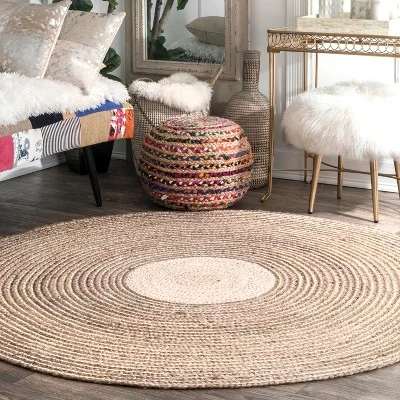 NuLOOM Braided Draya Jute Area Rug 1 NuLOOM Braided Draya Jute Area Rug