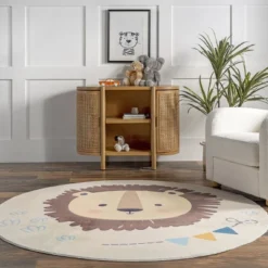 NuLOOM Ellia Cheerful Lion Machine Washable Kids Area Rug 15 NuLOOM Ellia Cheerful Lion Machine Washable Kids Area Rug -Nuloom GUEST 1b564347 b81e 436d b00a 7d2281b57d93