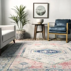 NuLOOM Chase Faded Vintage Medallion Area Rug 16 NuLOOM Chase Faded Vintage Medallion Area Rug -Nuloom GUEST 1ca91f6f 2107 456c 9bfc a8404a0b08d7