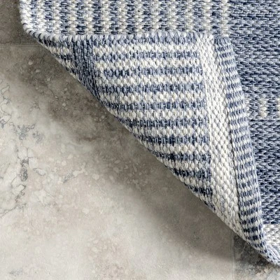 NuLOOM Rayla Striped Blocks Indoor/Outdoor Patio Area Rug 6 NuLOOM Rayla Striped Blocks Indoor/Outdoor Patio Area Rug - Image 6
