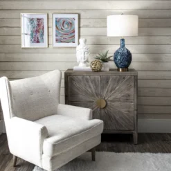 NuLOOM Tucson Ceramic 28" Table Lamp Lighting - Blue 28" H X 15" W X 15" D -Nuloom GUEST 1d291876 8f81 4a48 8324 d0c848fe9910