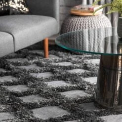 NuLOOM Francene Diamond Trellis Shag Area Rug 9 NuLOOM Francene Diamond Trellis Shag Area Rug -Nuloom GUEST 1e3529fc fd8d 479d bb91 e938d5354bff