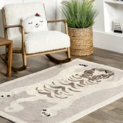 NuLOOM Naima Tiger Machine Washable Kids Area Rug 17 NuLOOM Naima Tiger Machine Washable Kids Area Rug -Nuloom GUEST 1f02e887 b141 472d 90fd 2185b9f598be