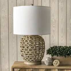 NuLOOM Bristol 24" Rattan Table Lamp Lighting - Tan 23.5" H X 15" W X 15" D 7 NuLOOM Bristol 24" Rattan Table Lamp Lighting - Tan 23.5" H X 15" W X 15" D -Nuloom GUEST 1f89bc6e 43a5 4f1c b751 2d7ce0edb83b