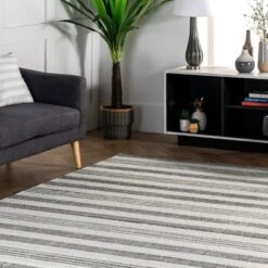2'6"x6' Striped Kelsi Runner Rug Gray - NuLOOM -Nuloom GUEST 245c8b92 99fd 4610 abfb 240afeee2785