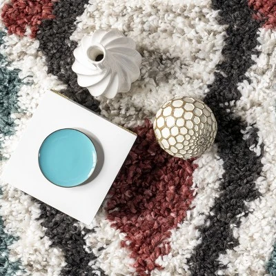 NuLOOM Henley ZigZag Kids Shag Area Rug 5 NuLOOM Henley ZigZag Kids Shag Area Rug - Image 5