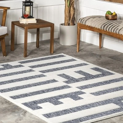 NuLOOM Neri Modern Bars Indoor/Outdoor Area Rug 8 NuLOOM Neri Modern Bars Indoor/Outdoor Area Rug - Image 8