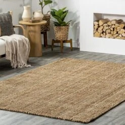 NuLOOM Ashli Solid Farmhouse Jute Area Rug -Nuloom GUEST 2f98c22f 80aa 4b17 8dcf 0b62e92c41a1
