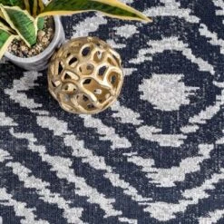 NuLOOM Zaria Diamond Tiles Fringed Indoor/Outdoor Patio Area Rug -Nuloom GUEST 30e2e98a bf93 4622 8341 c1d9d74498fc