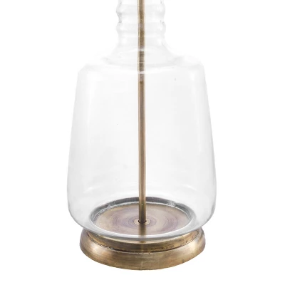 NuLOOM Eagan Glass 24" Table Lamp Lighting - Gold 24" H X 15" W X 15" D 2 NuLOOM Eagan Glass 24" Table Lamp Lighting - Gold 24" H X 15" W X 15" D - Image 2