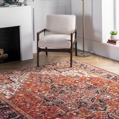 NuLOOM Indoor/Outdoor Transitional Emblem Patrice Area Rug 8 NuLOOM Indoor/Outdoor Transitional Emblem Patrice Area Rug - Image 8