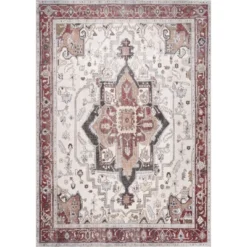 NuLOOM Miley Machine Washable Traditional Medallion Area Rug -Nuloom GUEST 35311b1e 6c89 4430 96de f4e8c93398b3