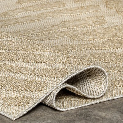 NuLOOM Kisha Transitional Abstract Indoor/Outdoor Patio Area Rug 3 NuLOOM Kisha Transitional Abstract Indoor/Outdoor Patio Area Rug - Image 3