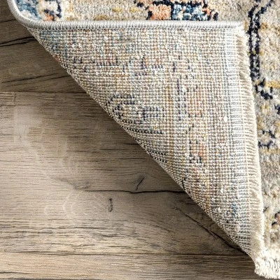 NuLOOM Marley Traditional Medallion Fringe Area Rug 6 NuLOOM Marley Traditional Medallion Fringe Area Rug - Image 6
