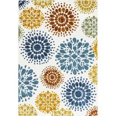 NuLOOM Iva Contemporary Flowers Indoor/Outdoor Patio Area Rug 10 NuLOOM Iva Contemporary Flowers Indoor/Outdoor Patio Area Rug - Image 10