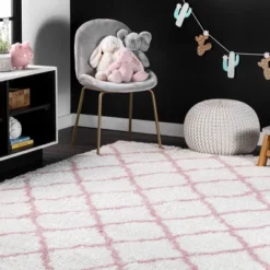 NuLOOM Nelda Trellis Kids Shag Area Rug 18 NuLOOM Nelda Trellis Kids Shag Area Rug -Nuloom GUEST 3919a23d 0433 47b9 9774 d3d99ff01e9a