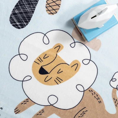 NuLOOM Jalissa Lion Dreams Machine Washable Kids Area Rug 5 NuLOOM Jalissa Lion Dreams Machine Washable Kids Area Rug - Image 5