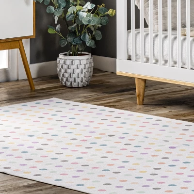NuLOOM Larissa Machine Washable Kids Polka Dot Area Rug 8 NuLOOM Larissa Machine Washable Kids Polka Dot Area Rug - Image 8