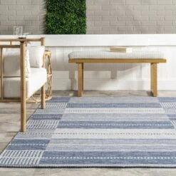 NuLOOM Rayla Striped Blocks Indoor/Outdoor Patio Area Rug 15 NuLOOM Rayla Striped Blocks Indoor/Outdoor Patio Area Rug -Nuloom GUEST 3dc38fa2 f2db 4bcd b22a 7ae4e58dc4ed