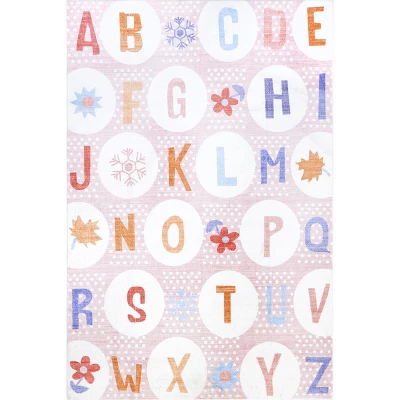 NuLOOM Essi Alphabet Machine Washable Kids Area Rug 9 NuLOOM Essi Alphabet Machine Washable Kids Area Rug - Image 9
