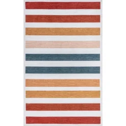 NuLOOM Colorful Striped Machine Washable Kids Area Rug 17 NuLOOM Colorful Striped Machine Washable Kids Area Rug -Nuloom GUEST 4077221e b6a7 4ec6 8e1d f48f497e0760