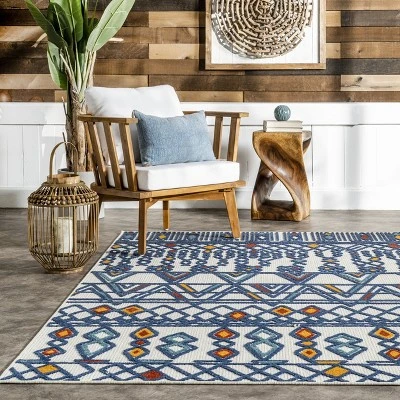 NuLOOM Pennie Moroccan Transitional Indoor/Outdoor Area Rug 7 NuLOOM Pennie Moroccan Transitional Indoor/Outdoor Area Rug - Image 7