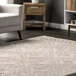 NuLOOM Cameron High Low Textured Moroccan Area Rug -Nuloom GUEST 44c10788 991c 4c77 81b4 e701cd4eb958