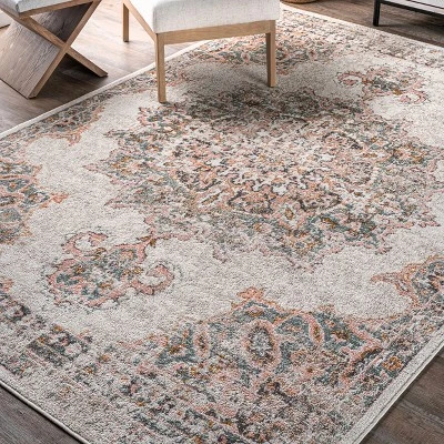 NuLOOM Vintage Medallion Liliana Area Rug 8 NuLOOM Vintage Medallion Liliana Area Rug - Image 8