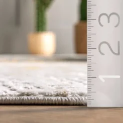 6'7"x9' Amaya Abstract Area Rug Gold - NuLOOM -Nuloom GUEST 475802bc 1a19 4c69 b5be 06e37d4abef4