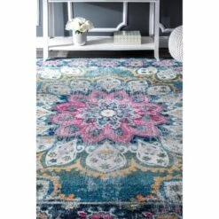 NuLOOM Kiyoko Vintage Floral Area Rug -Nuloom GUEST 4819292e ac2f 41cf a908 d292dbefacae