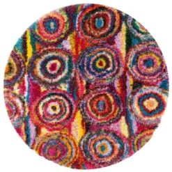 Kindra Circles Shaggy Area Rug - NuLOOM -Nuloom GUEST 48f8e483 d22a 4165 b55f cd5f083b78a3