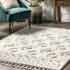 NuLOOM Akia Lattice High/Low Tassel Aea Rug -Nuloom GUEST 49156720 ec7f 43c5 a55d 585e0ad0a375